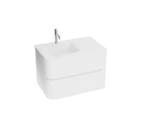 Lavita Armario de Baño Atlanta con Lavabo Blanco 800 | Mueble Colgante Multiusos de 80 cm de Ancho