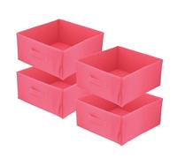 lavita Caja de almacenamiento | cajas de almacenamiento plegables 31 x 31 x 15 cm | Caja organizador de cajones | Sistemas de almacenamiento de ropa | Almacenamiento y organización de ropa | Rosa