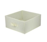 lavita Caja de almacenamiento | cajas de almacenamiento plegables 31 x 31 x 15 cm | caja organizadora de cajones | sistemas de organización para ropa | almacenamiento y organización | cremoso | 1