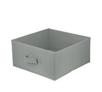 lavita Caja de almacenamiento | Cajas de almacenamiento plegables 31 x 31 x 15 cm | Caja organizadora de cajones | Sistema de organización para ropa | Almacenamiento de ropa y organización | Gris