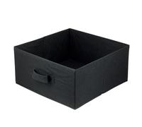 lavita Caja de almacenamiento | Cajas de almacenamiento plegables 31 x 31 x 15 cm | Caja organizadora de cajones | Sistema de organización para ropa | Almacenamiento de ropa y organización | Negro | 1