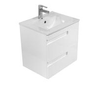 LaVita Floryda conjunto con mueble de baño 50x39.5x50.5 cm suspendido, para lavabo blanco 5908442930983