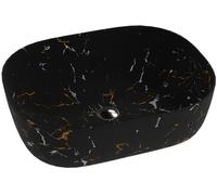 LaVita Fuego lavabo 50x38.5 cm rectangular sobre encimera negro 5900378326359