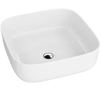 LaVita Galera lavabo 39x39 cm cuadrada sobre encimera blanco brillante 5900378334323