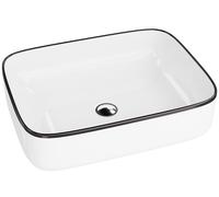 LaVita Galera lavabo 50.5x40 cm rectangular sobre encimera blanco-negro 5900378325703
