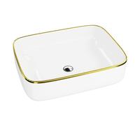 LaVita Galera lavabo 50.5x40 cm rectangular sobre encimera brillante 5900378325123