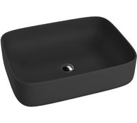LaVita Galera lavabo 50.5x40 cm rectangular sobre encimera negro mate 5900378325949