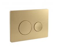 LAVITA Placa de accionamiento, botón de descarga, botón de descarga de inodoro, mecanismo de accionamiento, botón de descarga de agua, regulador de agua, botón dorado LAV 200.4.5, elemento de pared 40