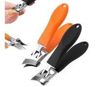 Lavito Nail Clipper, Lavito Slanted Nail Clippers Wide Jaw, No Mess, Heavy Duty Anti-Splash Toenail Clippers, Ingrown Toenail Sharp, Achieve A Flawless Cut With Ease For Women Men (Mix)