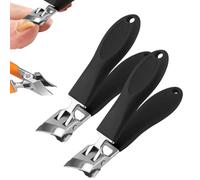 Lavito Nail Clipper, Lavito Slanted Nail Clippers Wide Jaw, No Mess, Heavy Duty Anti-Splash Toenail Clippers, Ingrown Toenail Sharp, Achieve A Flawless Cut With Ease For Women Men (Black*2)