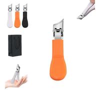 Lavito Nail Clipper,Lavito wide jaw opening anti-splash slanted nail clipper,Curved Toenail Clippers,No Mess,Achieve A Flawless Cut With Ease For Women Men (A)