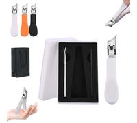 Lavito Nail Clipper,Lavito wide jaw opening anti-splash slanted nail clipper,Curved Toenail Clippers,No Mess,Achieve A Flawless Cut With Ease For Women Men (Bset)