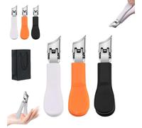 Lavito Nail Clipper,Lavito wide jaw opening anti-splash slanted nail clipper,Curved Toenail Clippers,No Mess,Achieve A Flawless Cut With Ease For Women Men (3pcs)