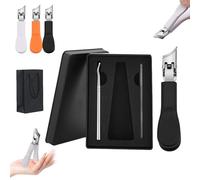 Lavito Nail Clipper,Lavito wide jaw opening anti-splash slanted nail clipper,Curved Toenail Clippers,No Mess,Achieve A Flawless Cut With Ease For Women Men (Cset)