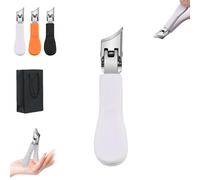 Lavito Nail Clipper,Lavito wide jaw opening anti-splash slanted nail clipper,Curved Toenail Clippers,No Mess,Achieve A Flawless Cut With Ease For Women Men (B)