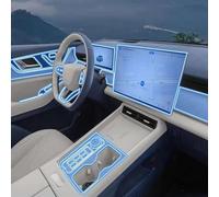 LAVIYE Consola de aire central para interior de coche, caja de cambios de navegación, caja de cambios de TPU transparente, película protectora antiarañazos para CADILLAC XT5 2025