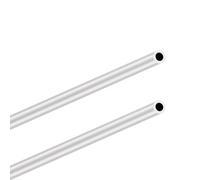 LAVMHAB 6063 Tubos de aluminio 12 mm OD/diámetro exterior x 2,0 mm de grosor de pared, 300 mm de longitud, tubo redondo de aluminio tubos rectos sin costuras (2 unidades)