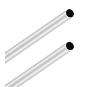 LAVMHAB 6063 Tubos de aluminio 18 mm OD/diámetro exterior x 1,0 mm de grosor de pared, 300 mm de longitud, tubo redondo de aluminio tubos rectos sin costuras (2 unidades)