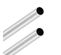 LAVMHAB 6063 Tubos de aluminio 26 mm OD/diámetro exterior x 1,0 mm de grosor de pared, 300 mm de longitud, tubo redondo de aluminio tubos rectos sin costuras (2 unidades)