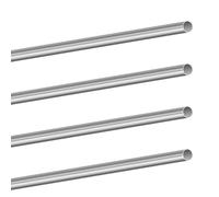 LAVMHAB Tubo de acero inoxidable 304 de 10 mm de diámetro exterior de 0,3 mm de grosor de pared de 300 mm de longitud, tubos redondos de acero inoxidable recto (4 unidades)