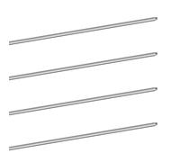 LAVMHAB Tubo de acero inoxidable 304 de 3 mm de diámetro exterior, 0,3 mm de grosor de pared, 300 mm de longitud, tubos de acero inoxidable redondos rectos (4 unidades)