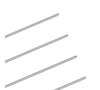 LAVMHAB Tubo de acero inoxidable 304 de 300 mm de longitud, 2 mm de diámetro exterior x 0,2 mm de grosor de pared, tubo de acero inoxidable sin costuras para manualidades, tubo de acero recto redondo