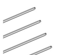 LAVMHAB Tubo de acero inoxidable 304 de 300 mm de longitud, diámetro exterior de 7 mm x 0,2 mm de grosor de pared, tubo de acero inoxidable sin costuras para manualidades, tubo de acero recto redondo