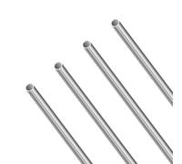 LAVMHAB Tubo de acero inoxidable 304 de 300 mm de longitud, diámetro exterior de 8 mm x 0,4 mm de grosor de pared, tubo de acero inoxidable sin costuras para manualidades, tubo de acero recto redondo