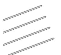 LAVMHAB Tubo de acero inoxidable 304 de 4 mm de diámetro exterior x 0,8 mm de grosor, 300 mm de longitud, tubo redondo de acero inoxidable sin costuras (4 unidades)