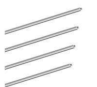 LAVMHAB Tubo de acero inoxidable 304 de 5 mm de diámetro exterior x 1 mm de grosor de pared de 300 mm de longitud, tubos de acero inoxidable redondos sin costuras (4 piezas)
