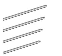 LAVMHAB Tubo de acero inoxidable 304 de 6 mm de diámetro exterior x 1 mm de grosor de pared de 300 mm de longitud, tubos de acero inoxidable redondos sin costuras (4 piezas)