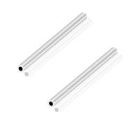 LAVMHAB Tubo de aluminio 6063 de 10 mm de diámetro exterior x 6 mm de diámetro interior de 2,0 mm de grosor de pared de 150 mm de longitud, tubo redondo de aluminio sin costuras (2 unidades)