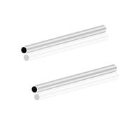LAVMHAB Tubo de aluminio 6063 de 10 mm de diámetro exterior x 8 mm de diámetro interior de 1,0 mm de grosor de pared de 150 mm de longitud, tubo redondo de aluminio sin costuras (2 unidades)