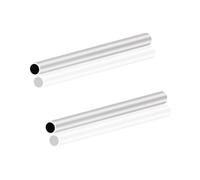 LAVMHAB Tubo de aluminio 6063 de 12 mm de diámetro exterior x 10 mm de diámetro interior de 1,0 mm de grosor de pared de 150 mm de longitud, tubo redondo de aluminio sin costuras (2 unidades)