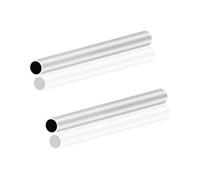 LAVMHAB Tubo de aluminio 6063 de 14 mm de diámetro exterior x 12 mm de diámetro interior de 1,0 mm de grosor de pared de 150 mm de longitud, tubo redondo de aluminio sin costuras (2 unidades)