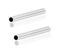 LAVMHAB Tubo de aluminio 6063 de 16 mm de diámetro exterior x 14 mm de diámetro interior de 1,0 mm de grosor de pared de 150 mm de longitud, tubo redondo de aluminio sin costuras (2 unidades)
