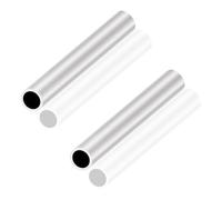 LAVMHAB Tubo de aluminio 6063 de 20 mm de diámetro exterior x 16 mm de diámetro interior de 2,0 mm de grosor de pared de 150 mm de longitud, tubo redondo de aluminio sin costuras (2 unidades)