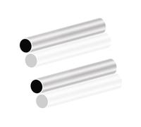 LAVMHAB Tubo de aluminio 6063 de 20x18 mm x 150 mm, tubo redondo sin costuras (2 unidades)