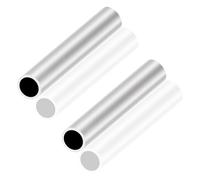 LAVMHAB Tubo de aluminio 6063 de 24 mm de diámetro exterior x 20 mm de diámetro interior de 2,0 mm de grosor de pared de 150 mm de longitud, tubo redondo de aluminio sin costuras (2 unidades)