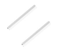 LAVMHAB Tubo de aluminio 6063 de 6 mm de diámetro exterior x 2 mm de diámetro interior de 2 mm de grosor de pared de 150 mm de longitud, tubos redondos de aluminio sin costuras (2 unidades)