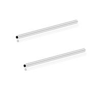 LAVMHAB Tubo de aluminio 6063 de 6 mm de diámetro exterior x 4 mm de diámetro interior de 1,0 mm de grosor de pared de 150 mm de longitud, tubo redondo de aluminio sin costuras (2 unidades)
