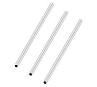 LAVMHAB Tubo de aluminio 6063 de 7 mm de diámetro exterior x 5 mm de diámetro interior de 1,0 mm de grosor de pared de 200 mm de longitud, tubos redondos de aluminio sin costuras (3 piezas)