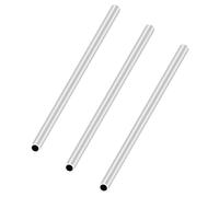 LAVMHAB Tubo de aluminio 6063 de 8 mm de diámetro exterior x 6 mm de diámetro interior de 1,0 mm de grosor de pared de 200 mm de longitud, tubos redondos de aluminio sin costuras (3 piezas)