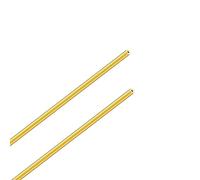 LAVMHAB Tubo de latón de 3 mm de diámetro exterior x 1,0 mm de grosor de pared de 300 mm de longitud, tubos redondos de latón sin costuras para manualidades, 2 unidades