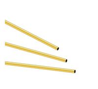 LAVMHAB Tubo de latón de 4 mm de diámetro exterior x 0,2 mm de grosor de pared de 300 mm de longitud, tubos redondos de latón sin costuras para manualidades (3 piezas)