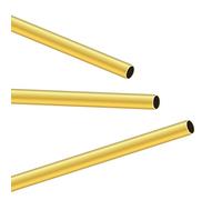 LAVMHAB Tubo de latón de 8 mm de diámetro exterior x 0,5 mm de grosor de pared de 300 mm de longitud, tubos redondos de latón sin costuras para manualidades (3 piezas)