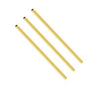 LAVMHAB Tubo de latón redondo de 3 mm de diámetro exterior x 0,3 mm de espesor de pared x 200 mm de longitud, tubería de latón sin costuras para manualidades DIY (3 piezas)