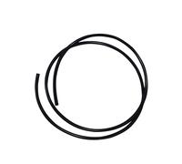 LAVMHAB Tubo de silicona de 5 mm de diámetro interior x 8 mm de diámetro exterior de 1,5 m, tubo de goma de silicona flexible para transferencia de bomba (negro)