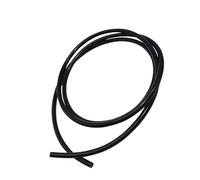 LAVMHAB Tubo de silicona de 6 mm de diámetro interior x 9 mm de diámetro exterior de 1,5 m, tubo de goma de silicona flexible para transferencia de bomba (negro)