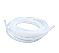 LAVMHAB - Tubo de silicona de grado alimenticio, 7 mm de diámetro interior x 10 mm de diámetro exterior, 8 m, tubo flexible de goma de silicona transparente